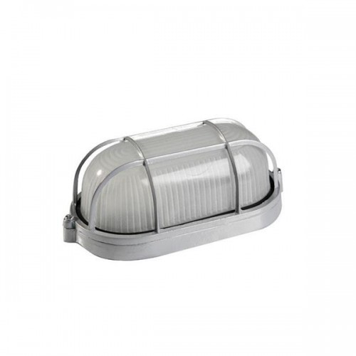 Καραβοχελώνα Αλουμινίου Σε Γκρί 1xE27 IP44 Eurolamp