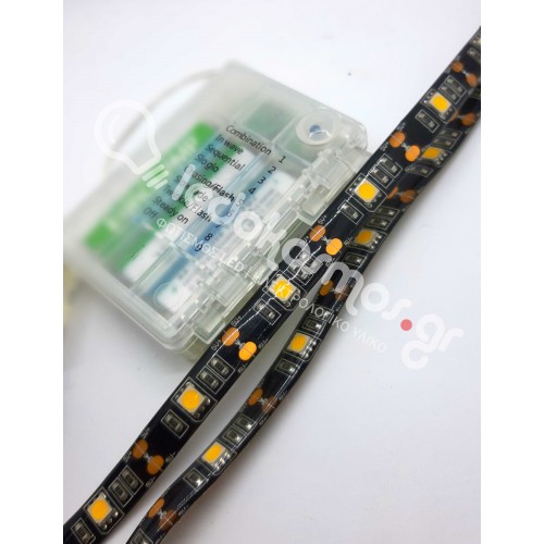LED Ταινία Με Μπαταρία - 7.2W 3500K 5V, 3xAA