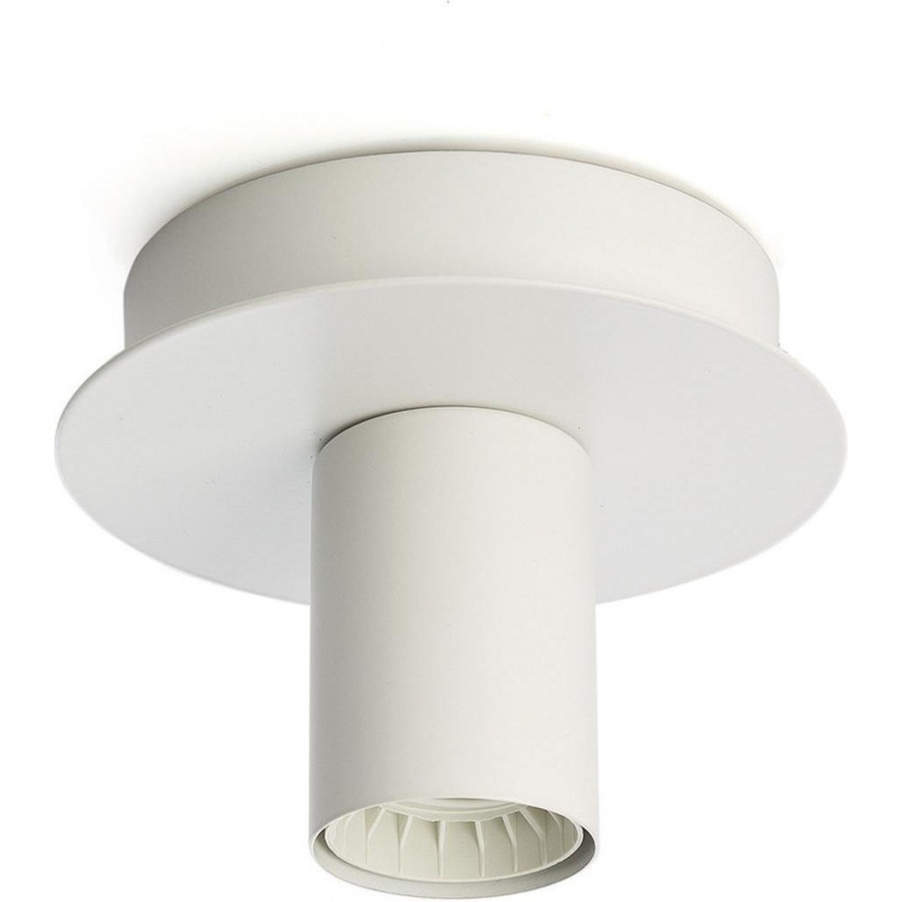 Πλαφονιέρα Μεταλλική Σε Λευκό Ματ Χρώμα ø12cm 1x 60W E27 - Perenz