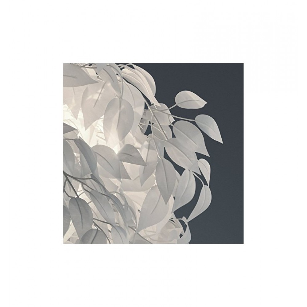 Κρεμαστό Φωτιστικό Πολύφωτο Με Λευκά Φύλλα ø70cm 4x28W E14 LEAVY - RL