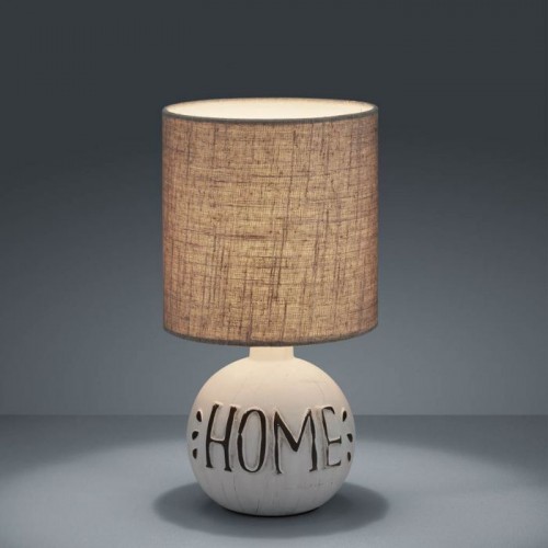 Πορτατίφ Κεραμικό Με Υφασμάτινο Καπέλο 1x40W E14 ESNA - RL