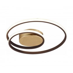 LED Πλαφονιέρα Μεταλλική Χρυσή ø39cm 22W ZIBAL - RL