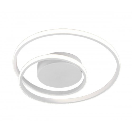 LED Πλαφονιέρα Μεταλλική Λευκή ø39cm 22W ZIBAL - RL