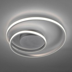 LED Πλαφονιέρα Μεταλλική Γκρι Τιτάνιο ø39cm 22W ZIBAL - RL