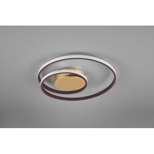LED Πλαφονιέρα Μεταλλική Χρυσή ø39cm 22W ZIBAL - RL