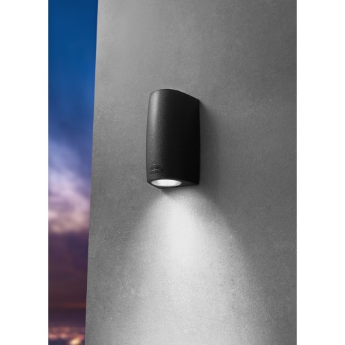 Απλίκα Εξωτερικού Χώρου Από Ρητίνη Μαύρη LED 1 X 3,5W GU10 IP55 - MARTA 90 FUMAGALLI