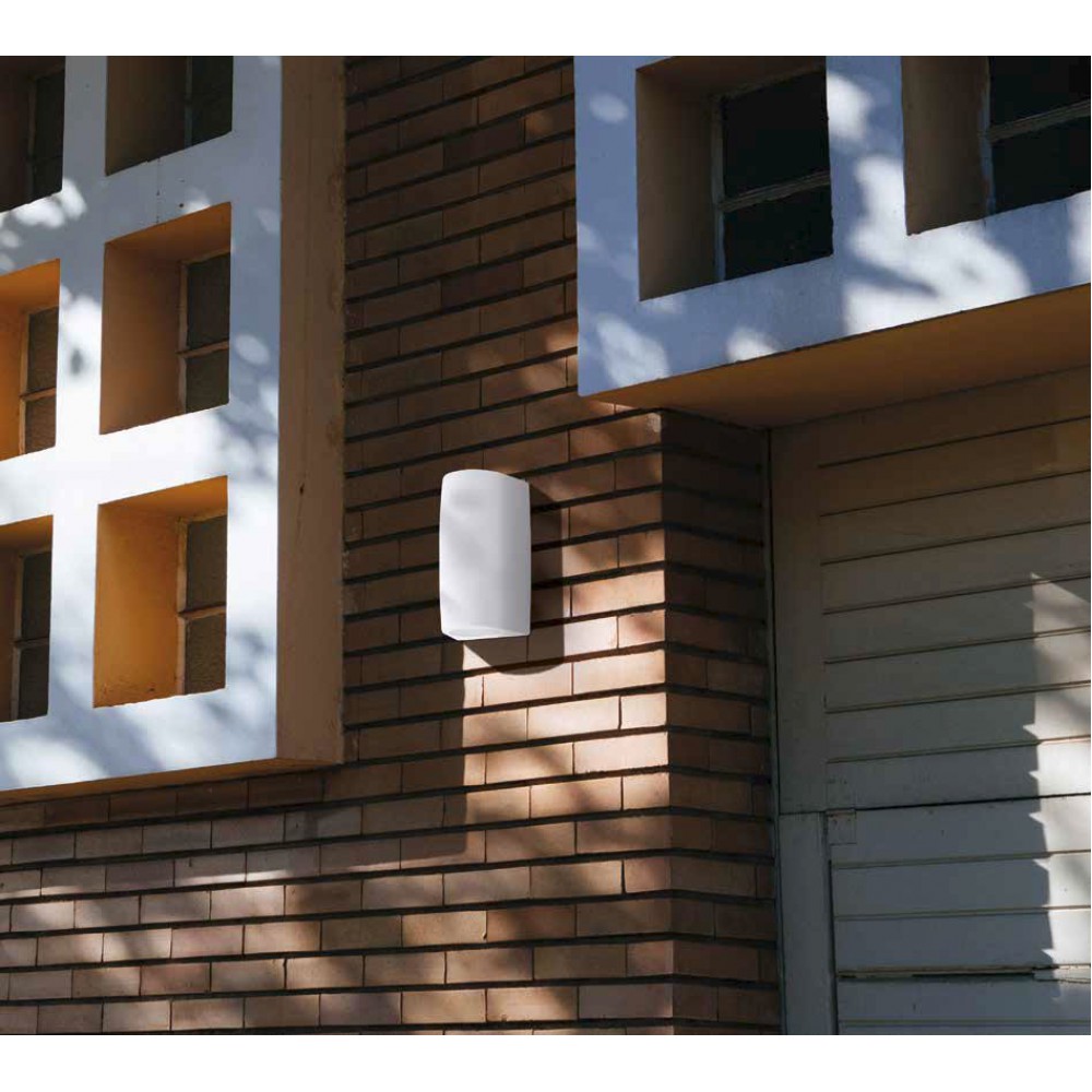 Απλίκα Εξωτερικού Χώρου Από Ρητίνη Λευκή Up-Down LED 2 X 3,5W GU10 IP55 - MARTA 90 FUMAGALLI