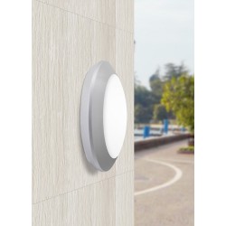 Φωτιστικό Οροφής - Τοίχου Εξωτερικού Χώρου σε Λευκό Ø27,5cm 1X60W E27 IP66 - BERTA FUMAGALLI