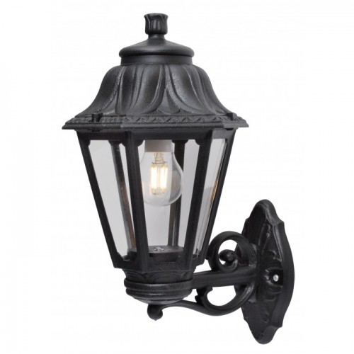 Φωτιστικό Απλίκα Εξωτερικού Χώρου Σε Μαύρο Χρώμα 1x E27 60W IP55 - BISSO/ANNA FUMAGALLI
