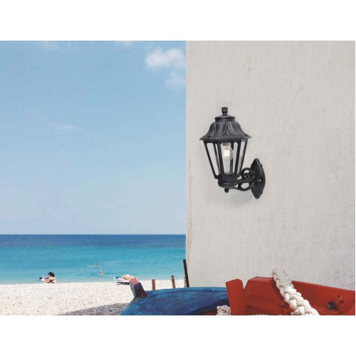 Φωτιστικό Απλίκα Εξωτερικού Χώρου Σε Μαύρο Χρώμα 1x E27 60W IP55 - BISSO/ANNA FUMAGALLI