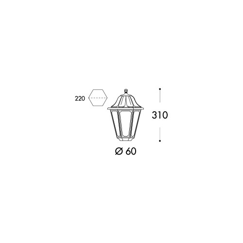 Κολώνα Δρόμου Δίφωτη Σε Μαύρο Χρώμα 2x 6W E27 IP55 - Gigi Bisso/Anna FUMAGALLI