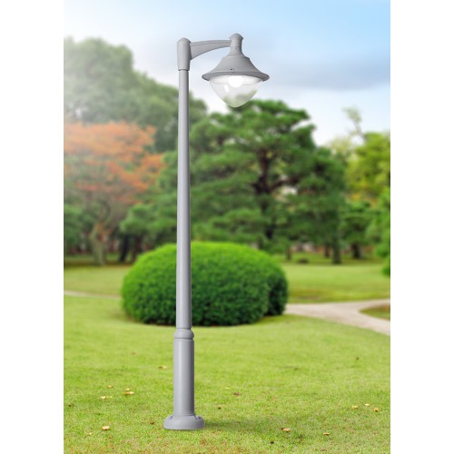 Κολώνα Δρόμου Σε Γκρι Χρώμα LED HIGH POWER 1 X 50W E27 IP55 - EKTOR-VIVI FUMAGALLI