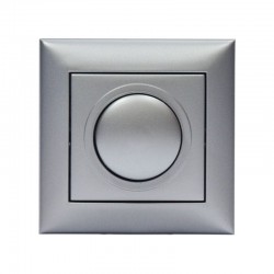 LED 200W DIMMER Χωνευτό Σε Ασημί Χρώμα - Magic Electronic