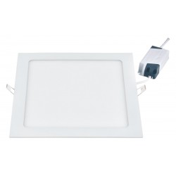 18W LED Slim Panel Χωνευτό Τετράγωνο 225x225 180° Λευκό Space Lights