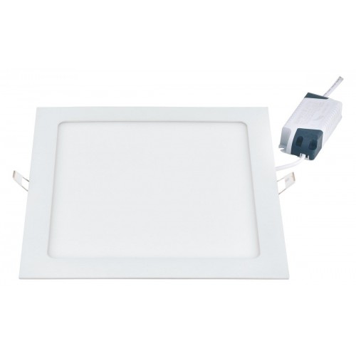 18W LED Slim Panel Χωνευτό Τετράγωνο 225x225 180° Λευκό Space Lights
