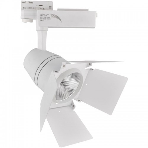 LED Φωτιστικό Ράγας 4-Line 30W COB Black Theatre DIM LM + Αλλαγή Kelvin Σε Λευκό Και Μαύρο Space Lights