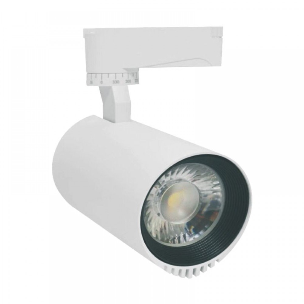 LED Ράγα Φωτισμού 2 Γραμμών 20W COB Ø93 Σε Λευκό - Space Lights