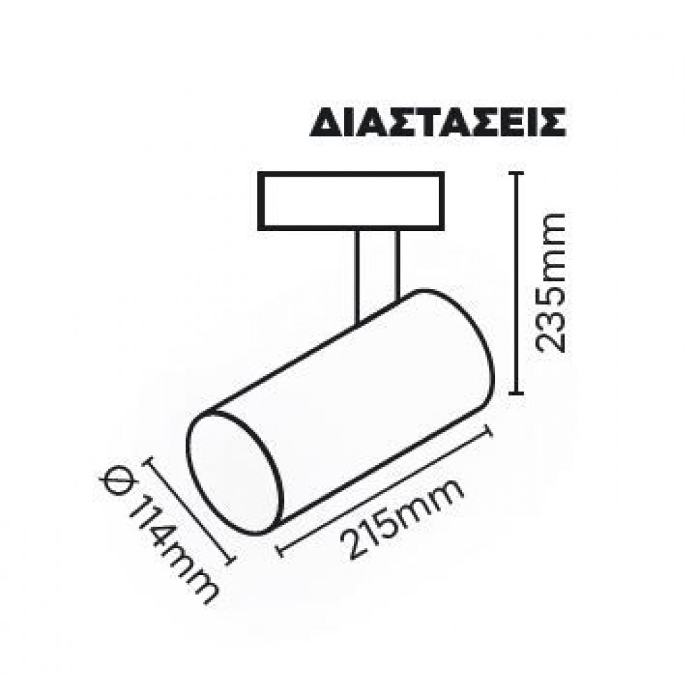 ΦΩΤΙΣΤΙΚΟ ΡΑΓΑΣ 4LINE 40W COB PRO BLACK NATURAL - Space Lights