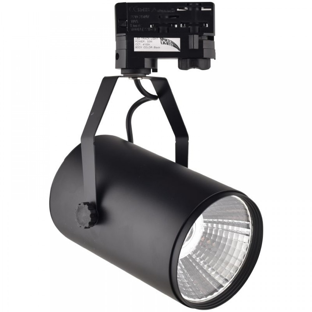 ΦΩΤΙΣΤΙΚΟ ΡΑΓΑΣ 4-LINE 30W COB IRIS BLACK NATURAL - Space Lights