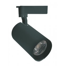 LED Ράγα Φωτισμού 2-LINE 30W COB ROUND Μαύρο - Space Lights