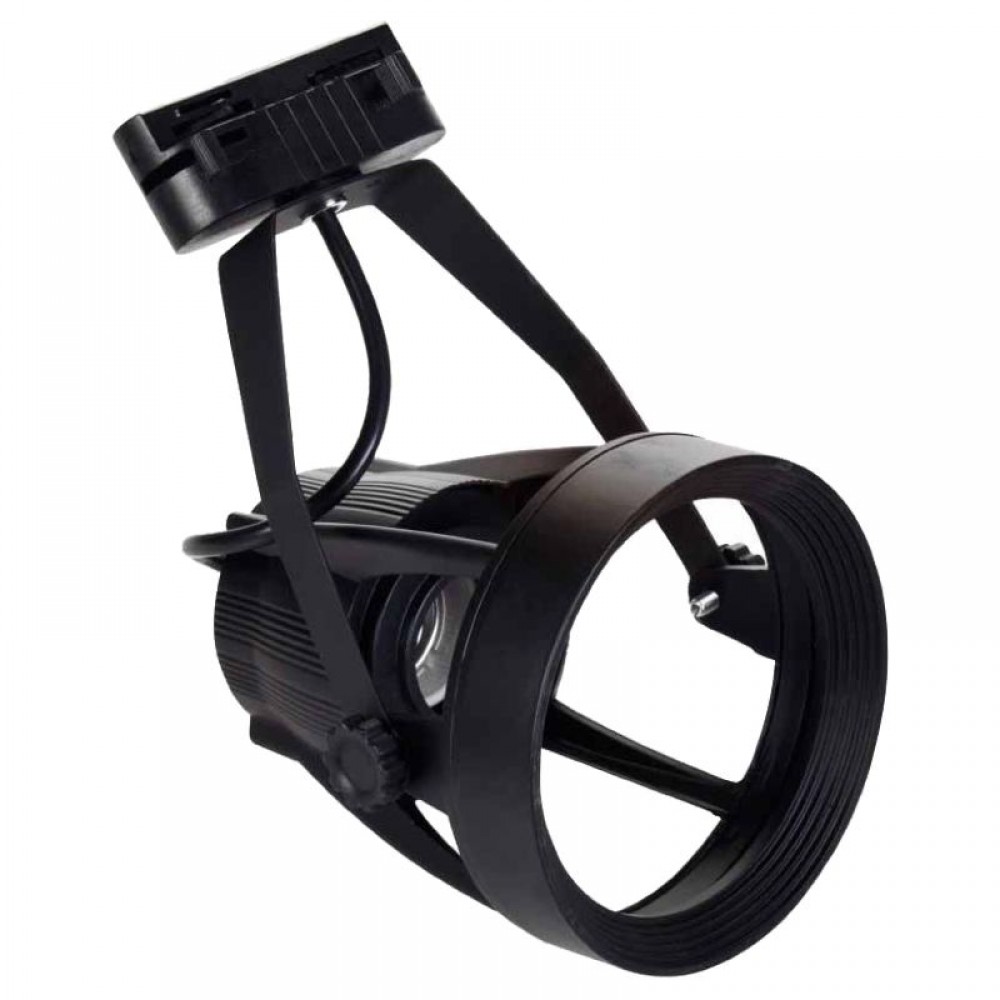 ΣΚΑΦΟΣ ΓΙΑ ΡΑΓΑ 2-LINE R320 BLACK (FOR E27-PAR30) - Space Lights