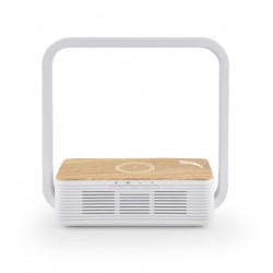 Επιτραπέζιο Φωτιστικό LED Με Bluetooth Ηχείο Και Ασύρματη Φόρτιση Smartphone - Space Lights