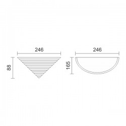 Γύψινη Απλίκα Κωνική 1x G9 10W SpotLight