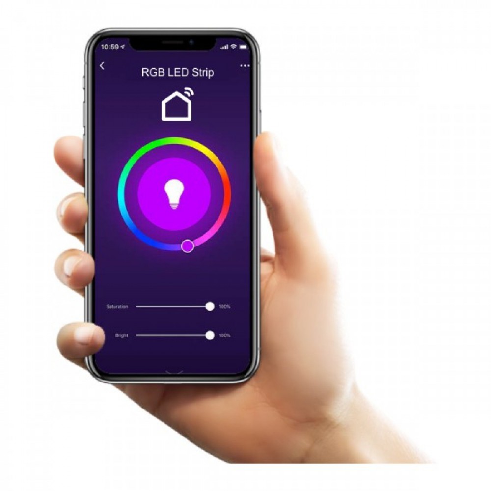 ΣΕΤ Ταινία LED RGB WiFi 12V Στεγανή IP65 14.4W 10m - Blister Spotlight