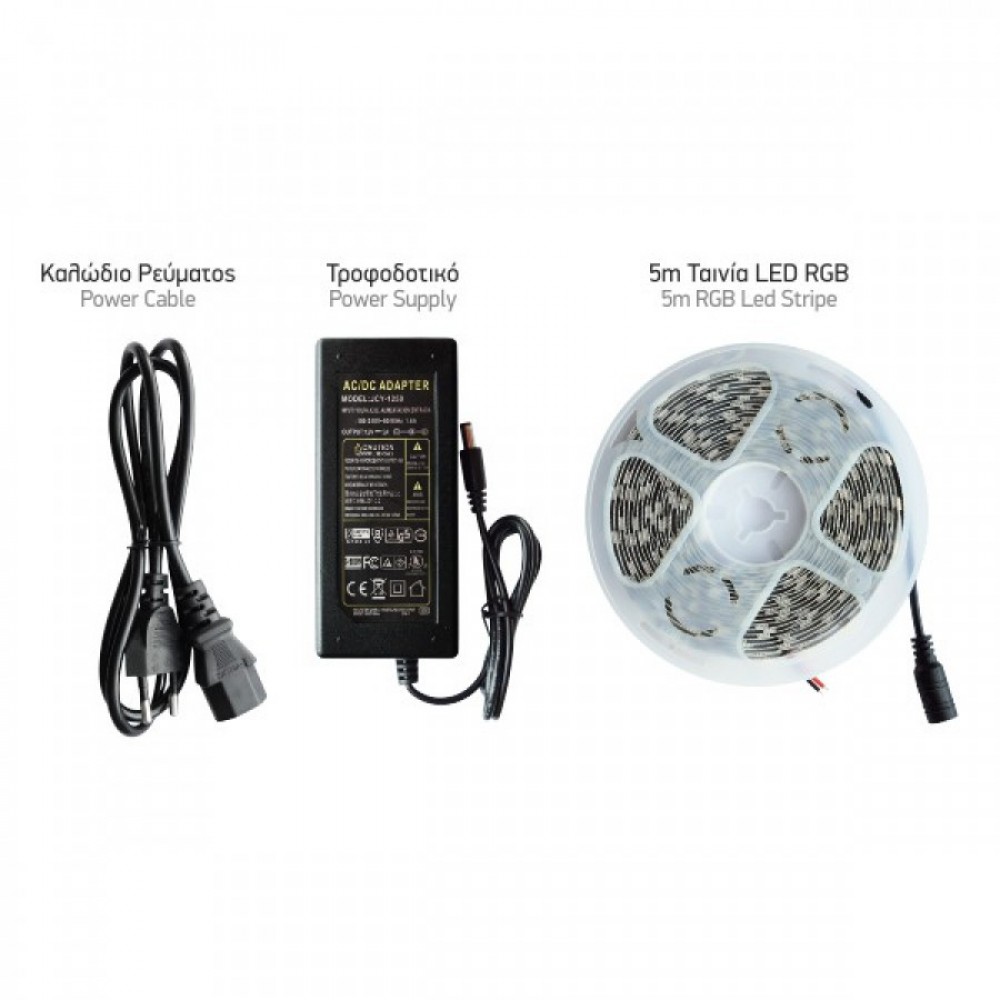 LED Ταινία 14.4W 12V 650lm IP20 6000K - 5 Μέτρα Σε Blister Spotlight