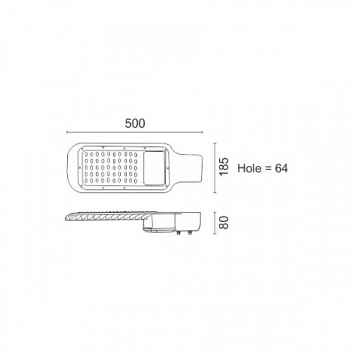 ΦΩΤΙΣΤΙΚΟ ΔΡΟΜΟΥ LED HPL 100W 6000K 140° IP65 SpotLight