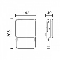 LED Προβολέας  BLUETOOTH 24W CCT RGB IP65 - Spotlight
