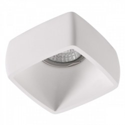 ΧΩΝΕΥΤΟ ΓΥΨΙΝΟ ΟΡΟΦΗΣ ΤΕΤΡΑΓΩΝΟ 1xGU10 10W - Spotlight