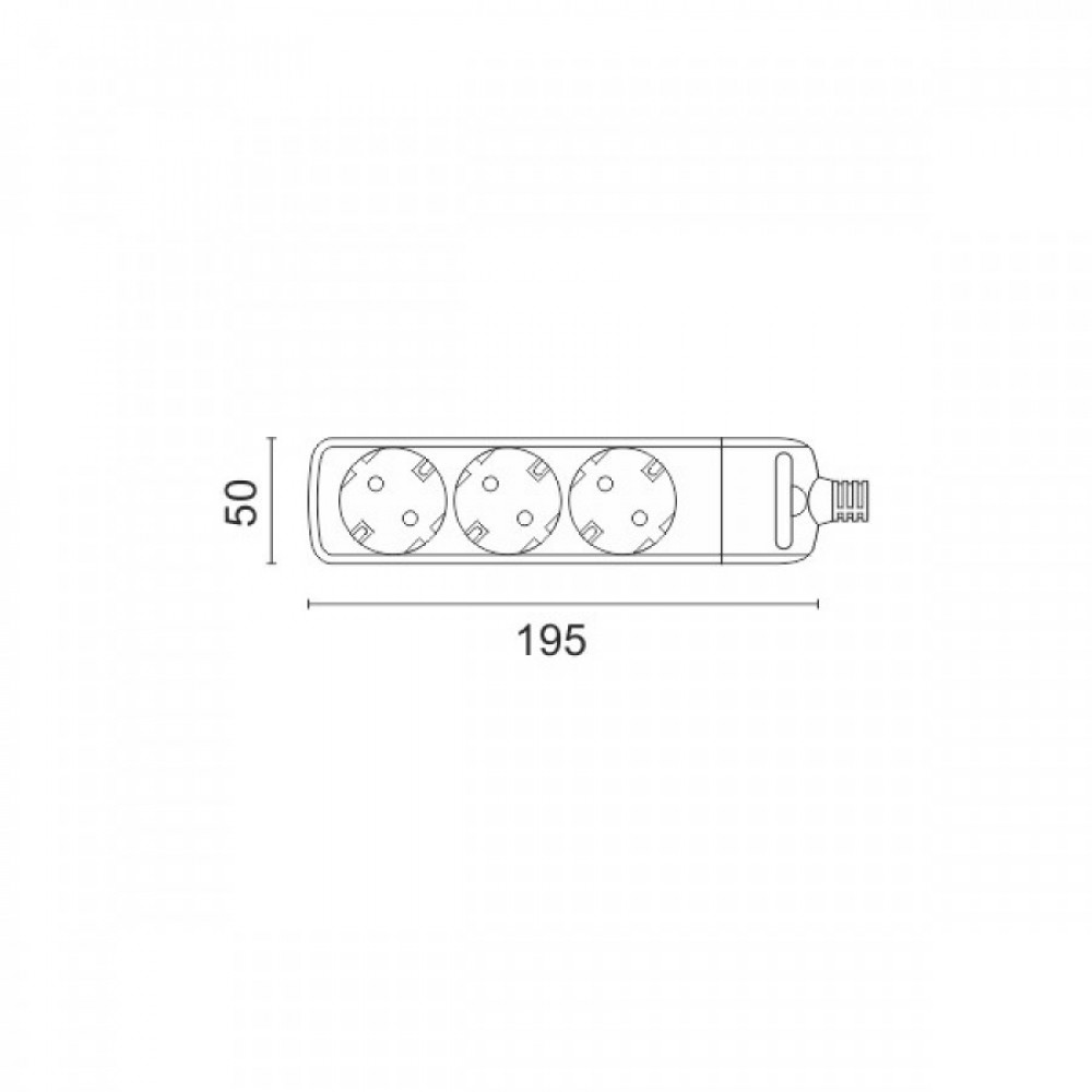 Πολύπριζο Χωρίς Καλώδιο 3x Πρίζες - Spotlight
