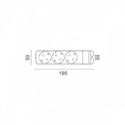 Πολύπριζο Χωρίς Καλώδιο 3x Πρίζες - Spotlight