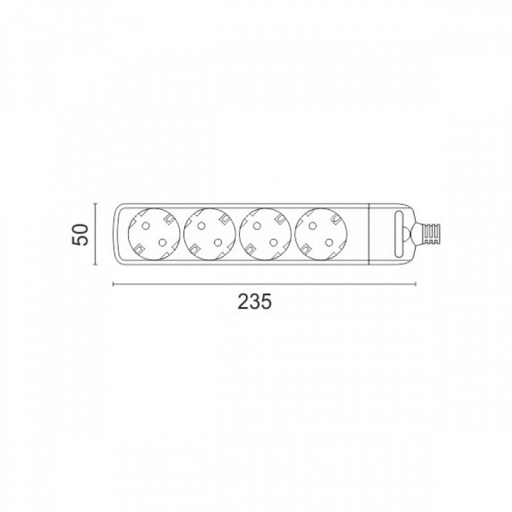 Πολύπριζο Χωρίς Καλώδιο 4x Πρίζες - Spotlight