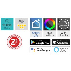 Λαμπτήρας LED E14 SMART WiFi 5.5W RGB - Spotlight