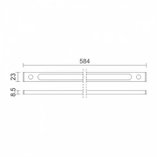 Γραμμικό Φωτιστικό LED SLIM 8W 4000K Spotlight