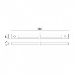 Γραμμικό Φωτιστικό LED SLIM 12W 4000K Spotlight