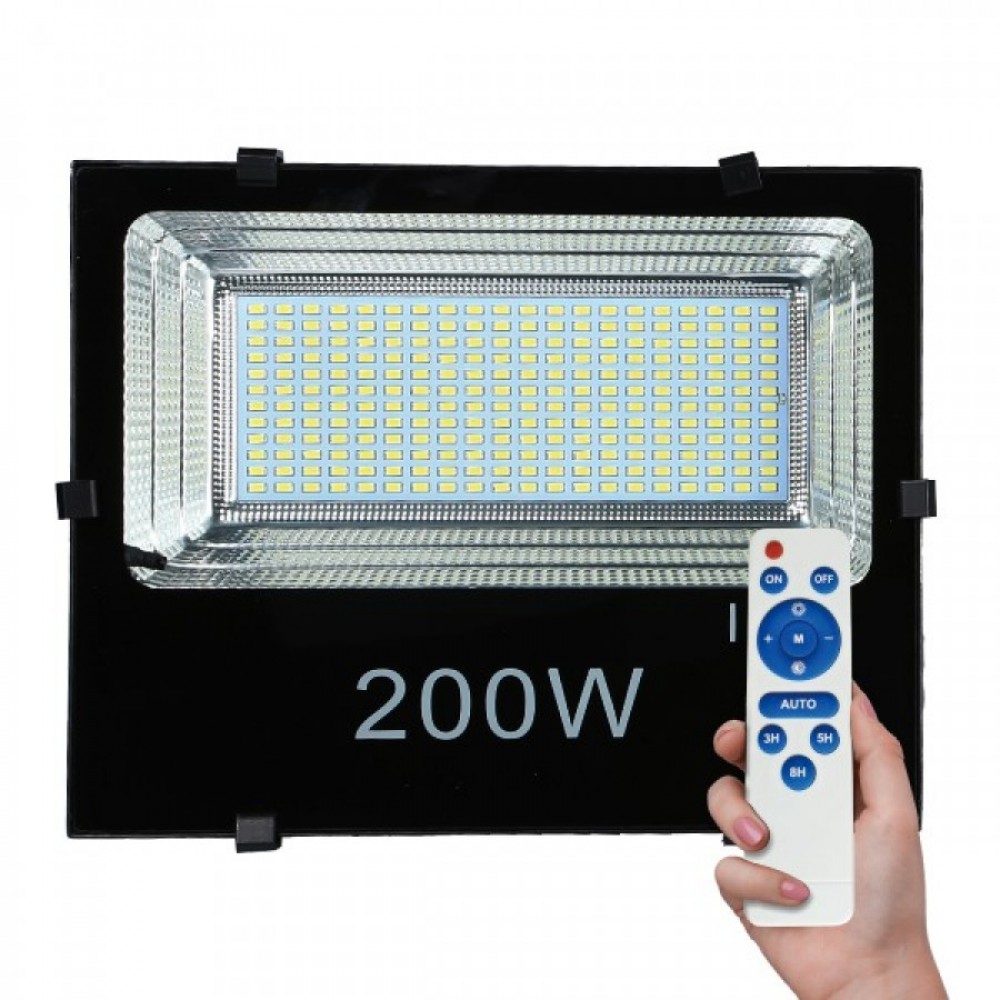 Ηλιακός Προβολέας LED SMD 200W 6000K IP65 Με Αισθητήρα - Spotlight