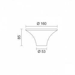 Πλαφονιέρα Γύψινη Οροφής 1xE27 20W - Spotlight