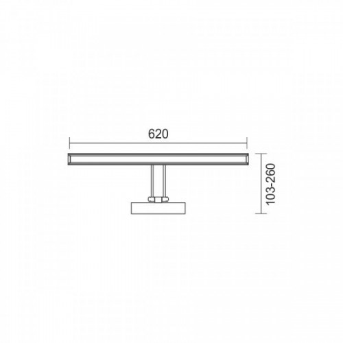 ΦΩΤΙΣΤΙΚΟ ΛΟΥΤΡΟΥ LED ΡΥΘΜΙΖΟΜΕΝΟ 14W 3000K - Spotlight
