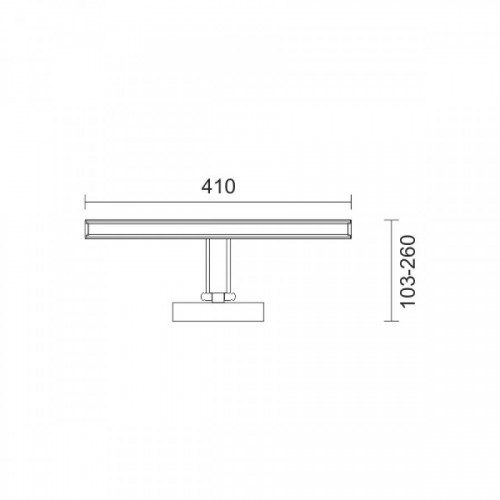 ΦΩΤΙΣΤΙΚΟ ΛΟΥΤΡΟΥ LED ΡΥΘΜΙΖΟΜΕΝΟ 9W 3000K - Spotlight