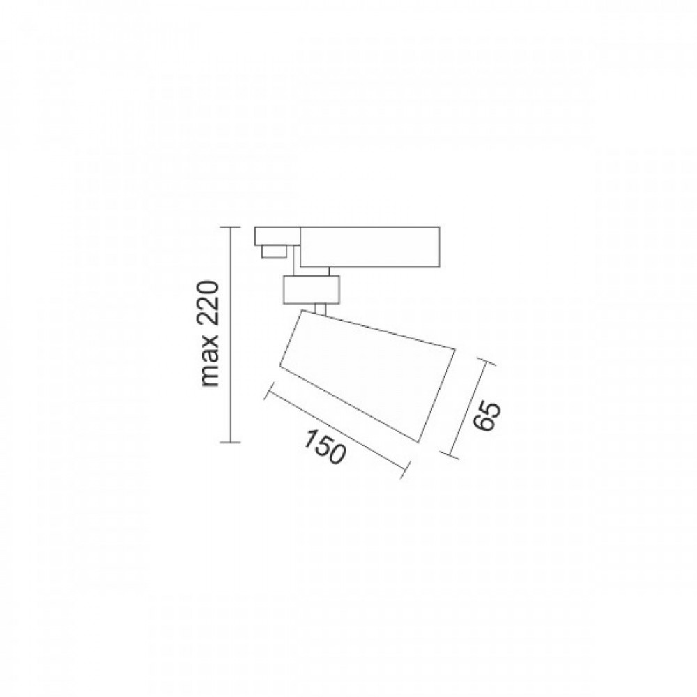 SPOT ΡΑΓΑΣ LED ΡΥΘΜΙΖΟΜΕΝΟ 30W 3000K ΜΑΥΡΟ Spotlight