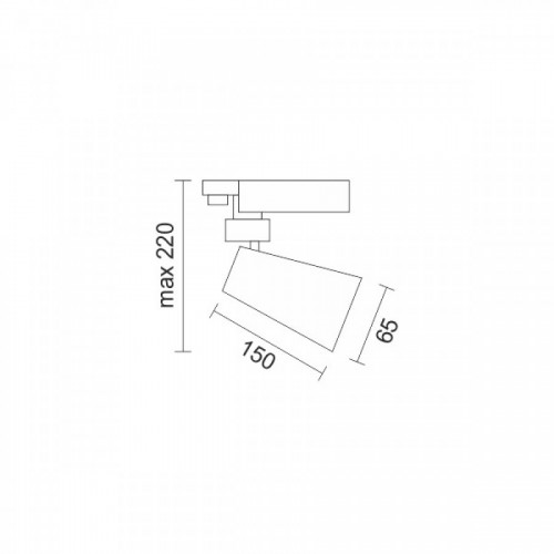 SPOT ΡΑΓΑΣ LED ΡΥΘΜΙΖΟΜΕΝΟ 30W 4000K ΜΑΥΡΟ Spotlight