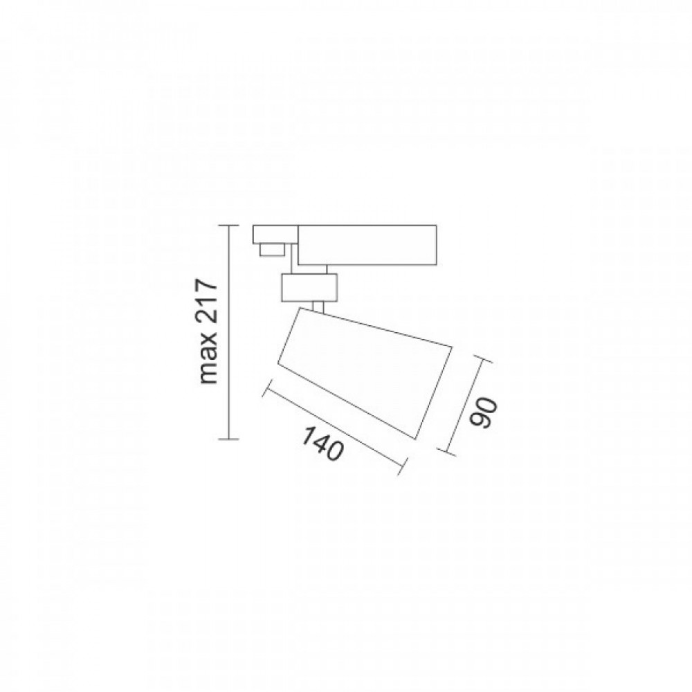 SPOT ΡΑΓΑΣ LED ΡΥΘΜΙΖΟΜΕΝΟ 40W 3000K ΜΑΥΡΟ Spotlight