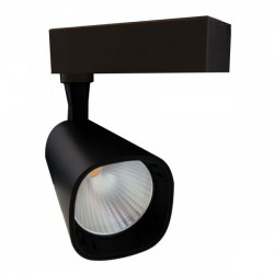 ΦΩΤΙΣΤΙΚΑ ΡΑΓΑΣ LED ΜΟΝΟΦΑΣΙΚΑ 30W 3000K Θερμό Λευκό - Μαύρο - Spotlight