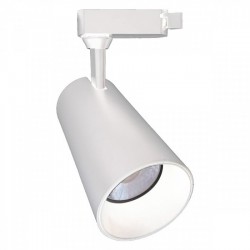 ΦΩΤΙΣΤΙΚΟ ΡΑΓΑΣ LED ΜΟΝΟΦΑΣΙΚΑ 20W 3000K Θερμό Λευκό - Λευκό - Spotlight