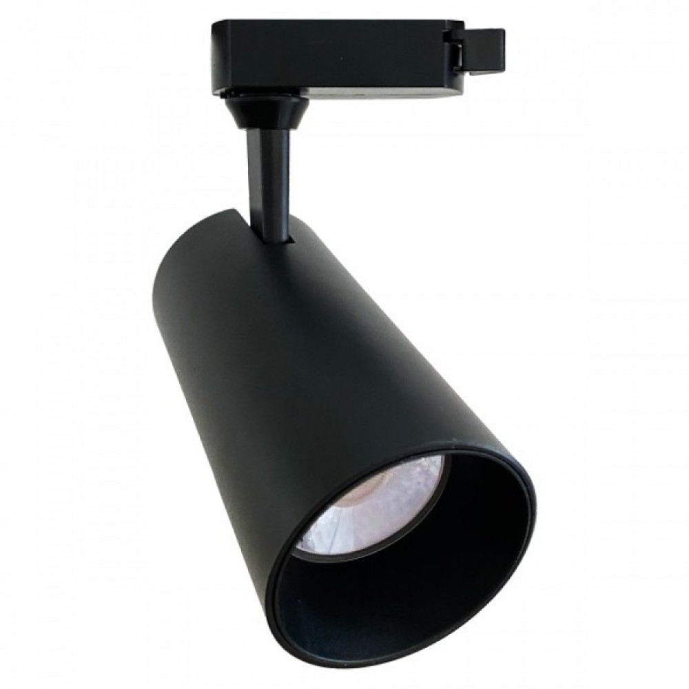 ΦΩΤΙΣΤΙΚΟ ΡΑΓΑΣ LED ΜΟΝΟΦΑΣΙΚΑ 30W 3000K Θερμό Λευκό - Μαύρο - Spotlight