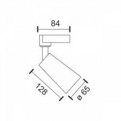 ΦΩΤΙΣΤΙΚΟ ΡΑΓΑΣ LED ΜΟΝΟΦΑΣΙΚΑ 20W 3000K Θερμό Λευκό - Λευκό - Spotlight