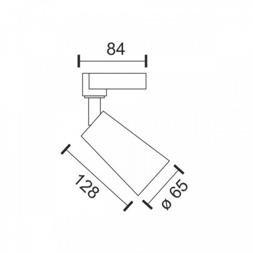 ΦΩΤΙΣΤΙΚΟ ΡΑΓΑΣ LED ΜΟΝΟΦΑΣΙΚΑ 20W 4000K Ουδέτερο Λευκό -  Μαύρο - Spotlight